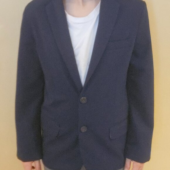 BOYS IZOD NAVY SPORT JACKET SIZE 10 (NWOT]